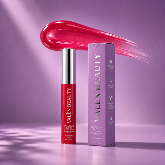 Maxi-Volume Gloss – Soin Glossy Repulpant 3-en-1 - Valen Beauty