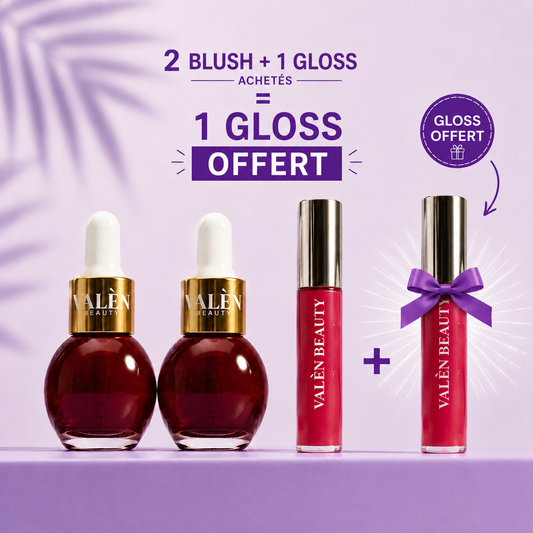 Pack Summer Glow VALEN Beauty  2 Blush + 1 Gloss achete = 1 Gloss OFFERT